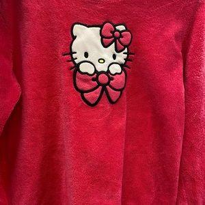 Hello Kitty fuzzy crewneck 🎀